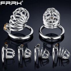 Cinto de Castidade FRRK Aço Inoxidável Strict Prision Chastity