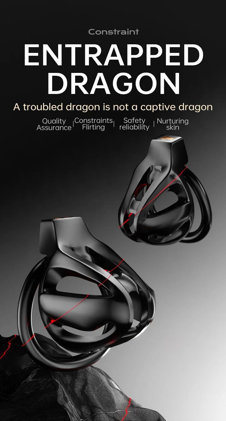 Long/Short Two Cages Male Chastity Cage Sex Toy with 4 Size Cock Rings Invisibility Equipment Props Restraint Device for Man Gay