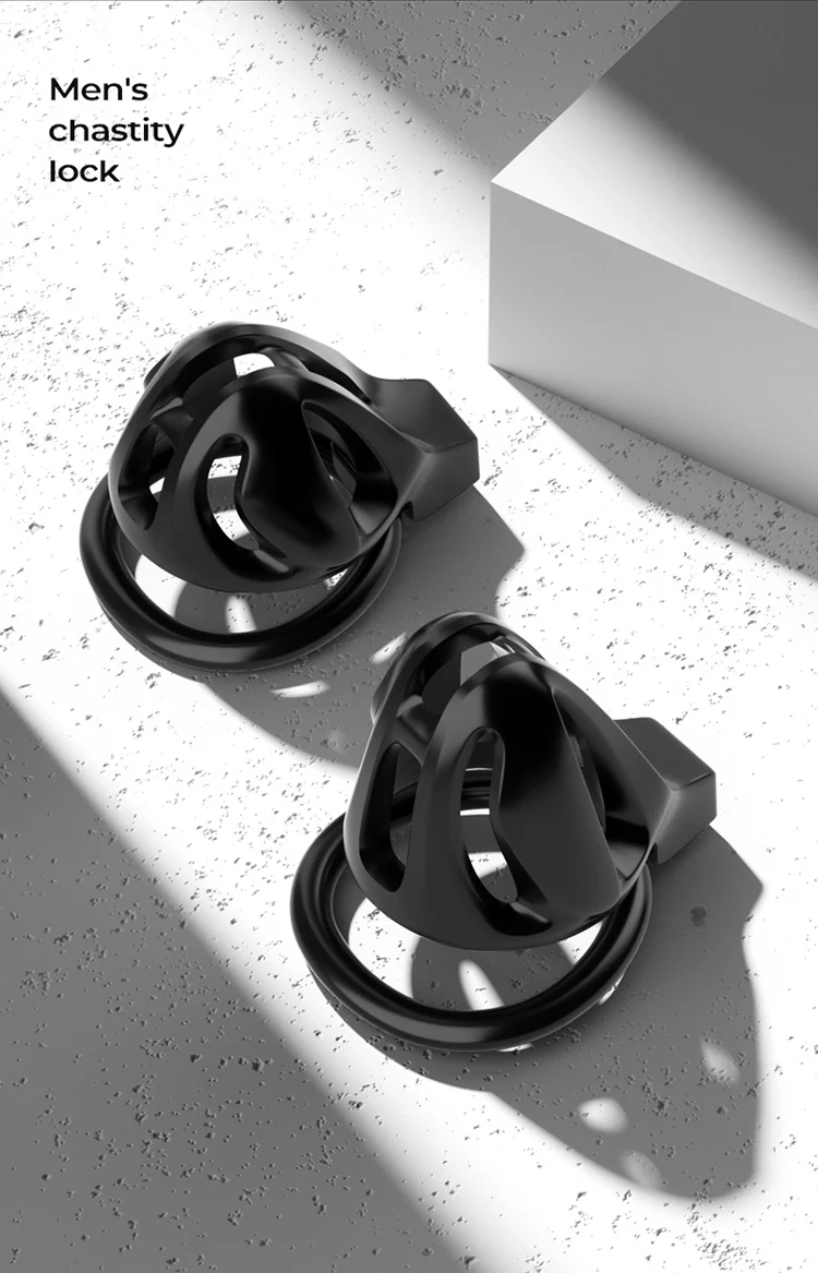 Long/Short Two Cages Male Chastity Cage Sex Toy with 4 Size Cock Rings Invisibility Equipment Props Restraint Device for Man Gay