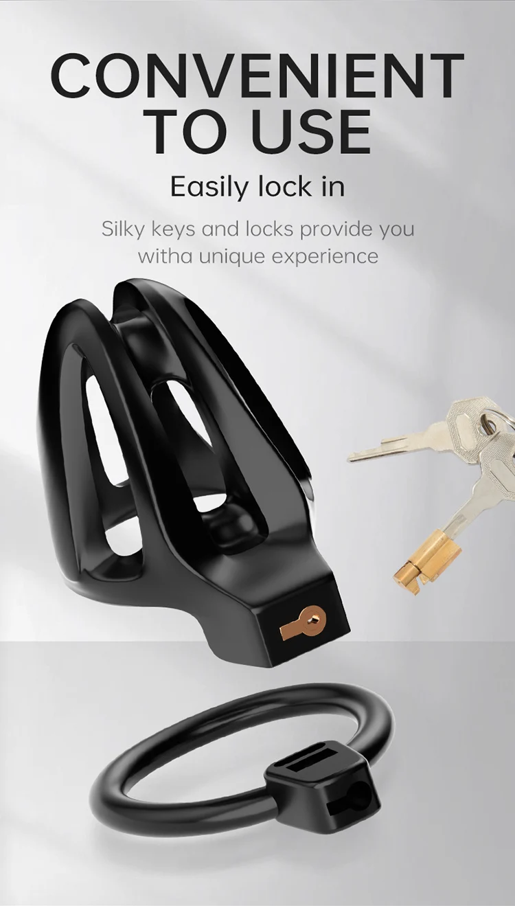 Long/Short Two Cages Male Chastity Cage Sex Toy with 4 Size Cock Rings Invisibility Equipment Props Restraint Device for Man Gay