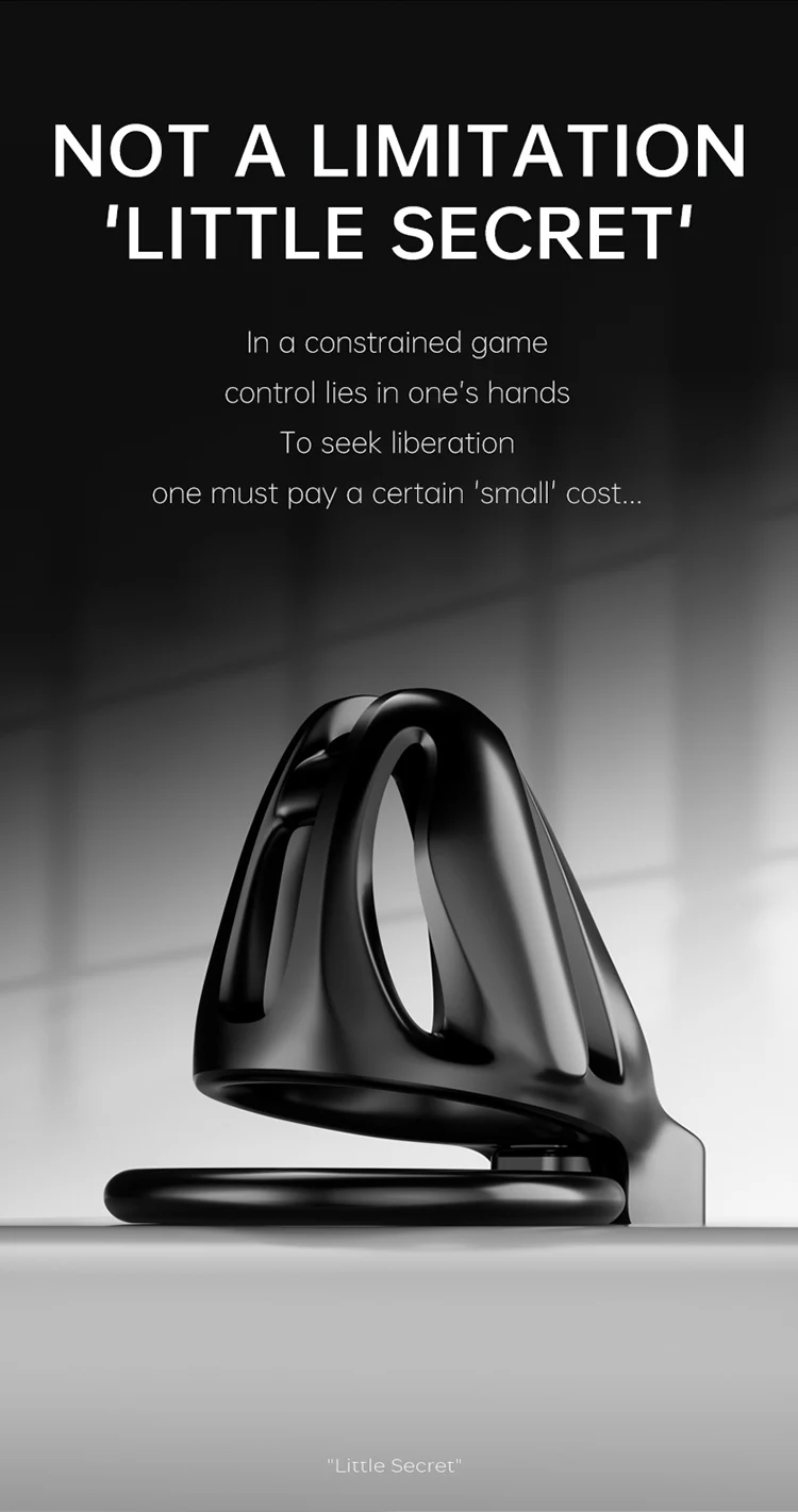 Long/Short Two Cages Male Chastity Cage Sex Toy with 4 Size Cock Rings Invisibility Equipment Props Restraint Device for Man Gay