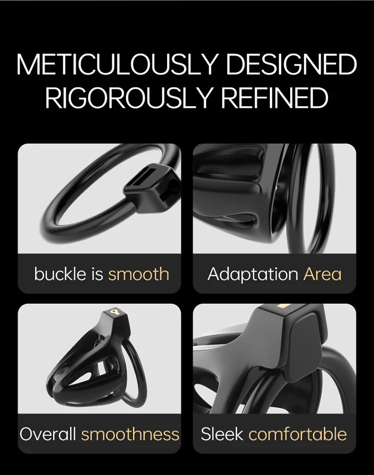 Long/Short Two Cages Male Chastity Cage Sex Toy with 4 Size Cock Rings Invisibility Equipment Props Restraint Device for Man Gay