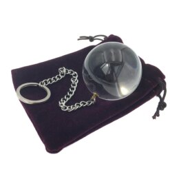 Bola Pendente de Vidro Plug Anal Glass Dilatador