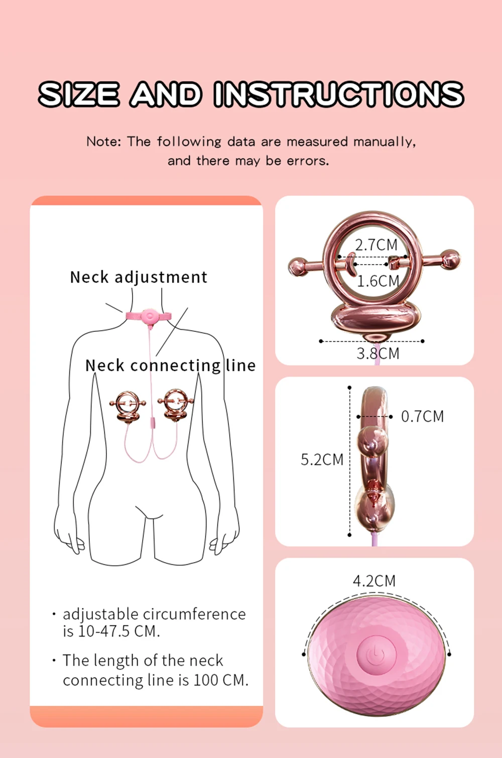 Electric Nipple Clamp Breast Massage Vibrator 15 Modes Enhancer Bondage Adult Stimulator Sex Toys For Women Couples Female