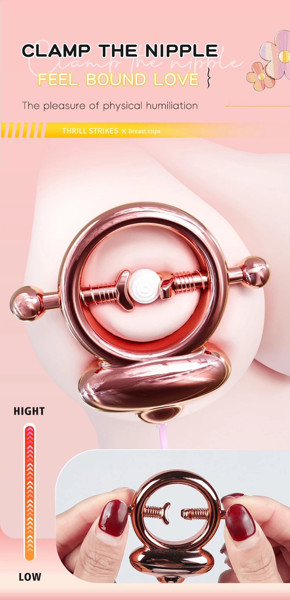 Electric Nipple Clamp Breast Massage Vibrator 15 Modes Enhancer Bondage Adult Stimulator Sex Toys For Women Couples Female