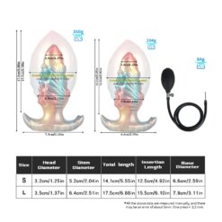 Alternative view of Plug Anal Nó Cachorro Inflável Inflatable Dog Knot Anal Dildo