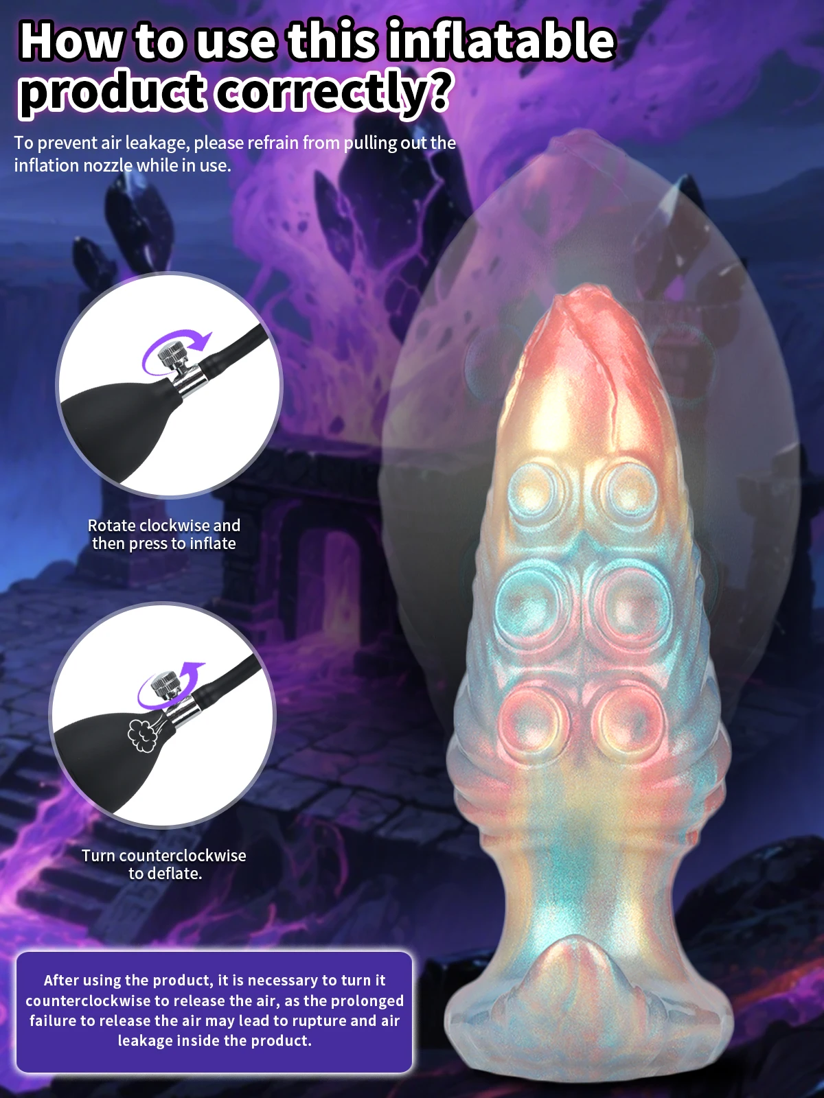 Dog Knot anal Dildos inflatable Buttplug max 11cm huge anal dilation plug sex toys for women men BDSM G-Spot Prostate Massage