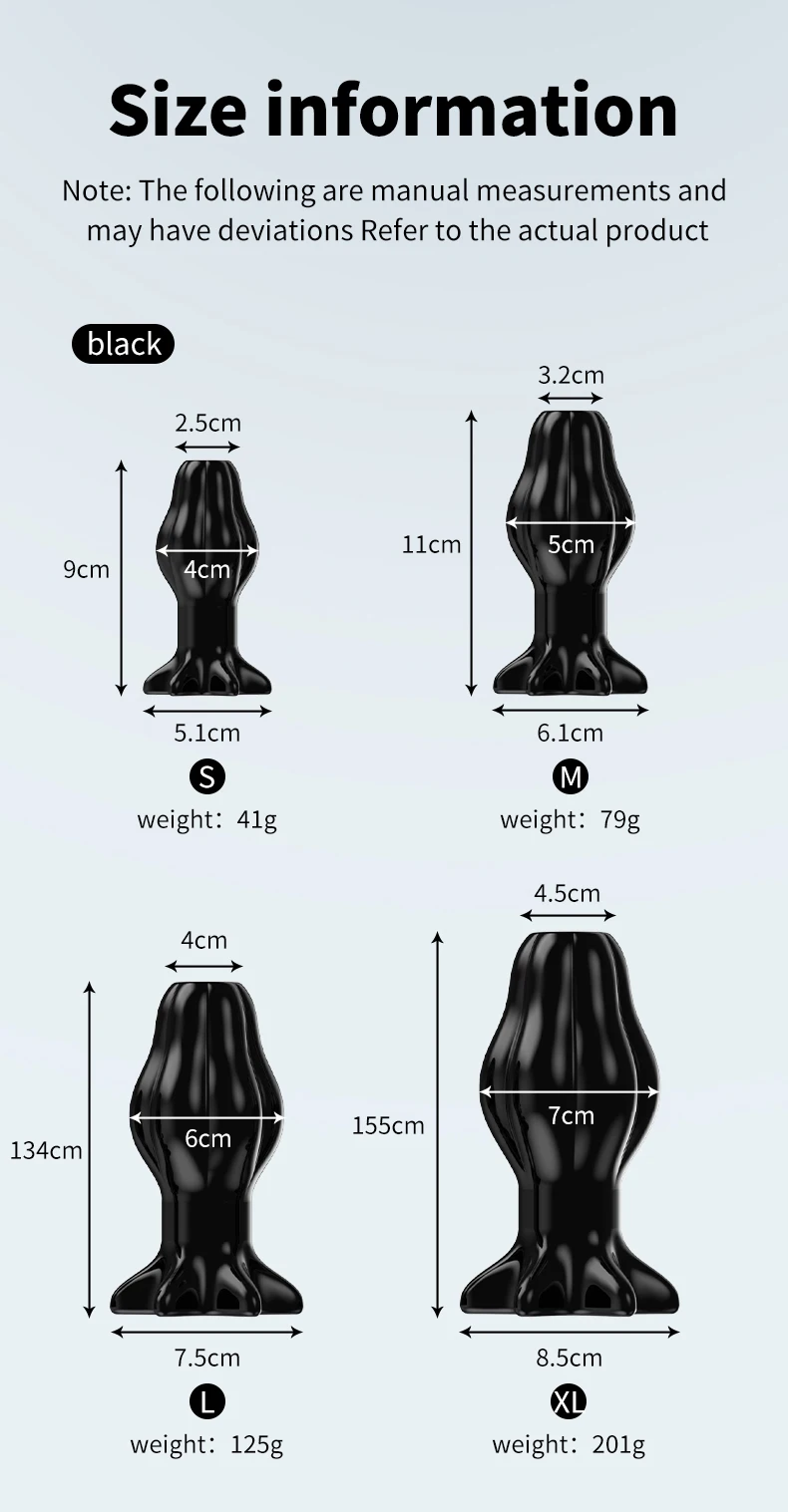 Silicone Butt Anal Plug 4 Sizes Anus Tunnel Vaginal Anchor Shower Enema Dilatador Dildos Bdsm Tool Men Masturbator Sex Toys