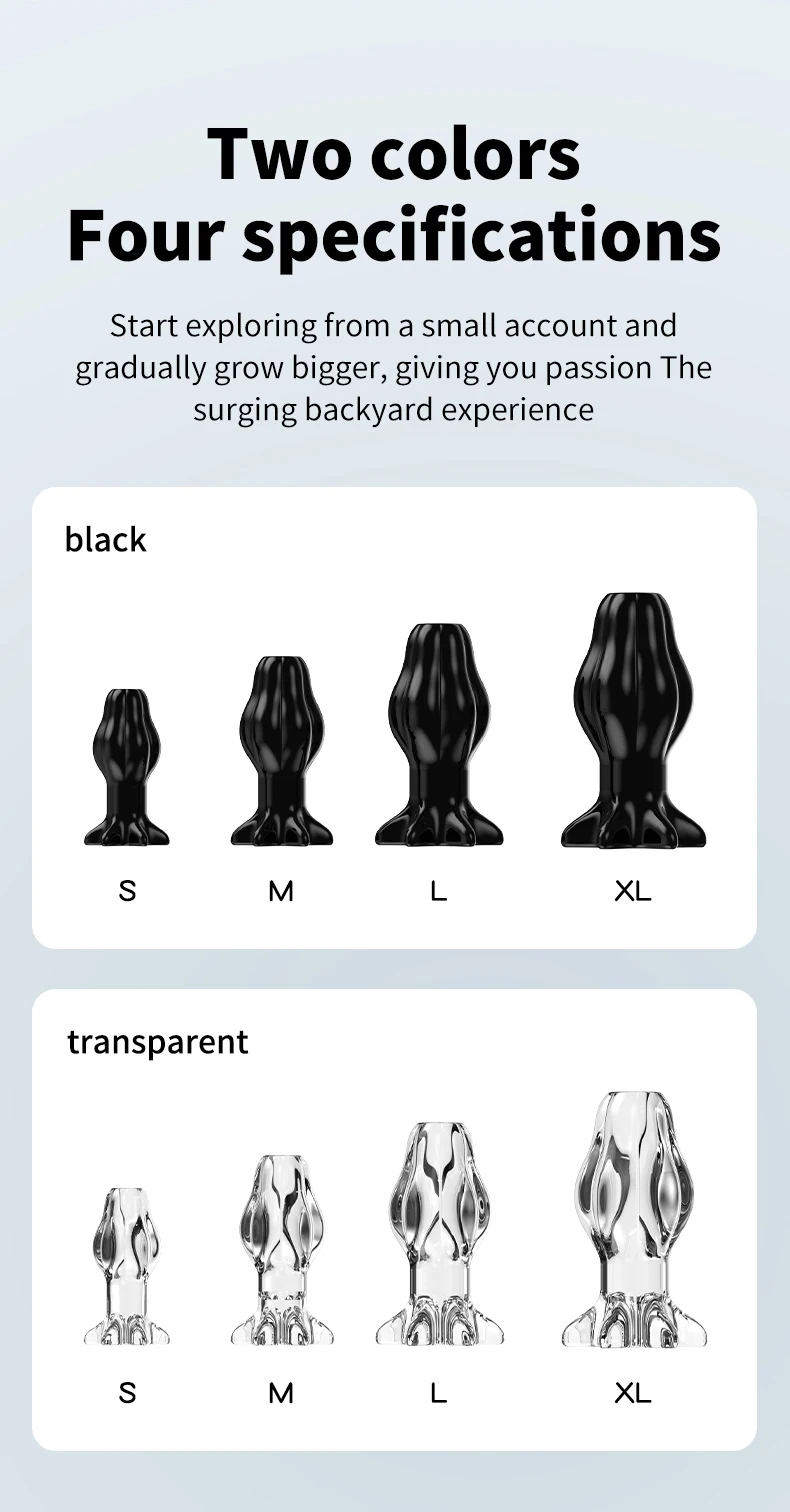 Silicone Butt Anal Plug 4 Sizes Anus Tunnel Vaginal Anchor Shower Enema Dilatador Dildos Bdsm Tool Men Masturbator Sex Toys