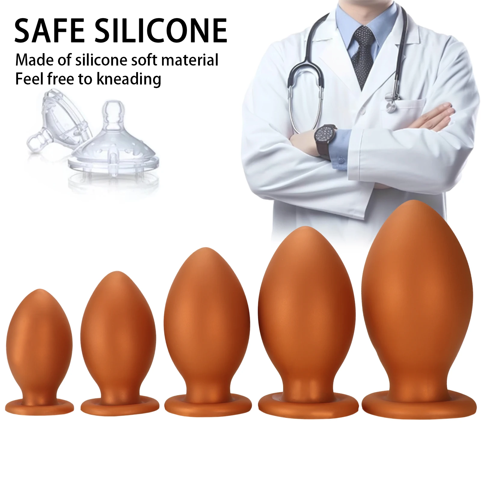 S/Xxl Super Big Anal Plug Soft Huge Butt Plug Suction Cup Fisting Anal Dildo Prostate Massage Anal Dilator Women Male Sex Toy 18