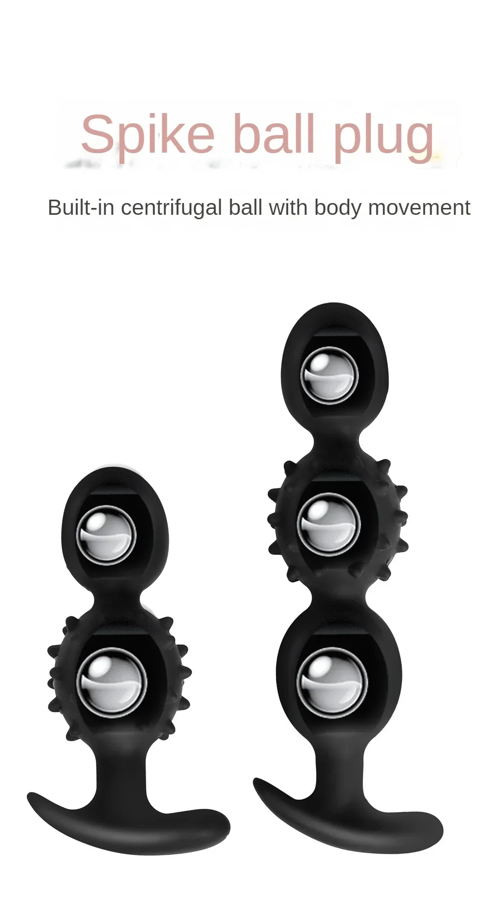 Big Silicone Anal Beads Butt Plug Built in ball Prostate Massage Masturbation Sex Toys for Women Men Gay Couples Adult Games