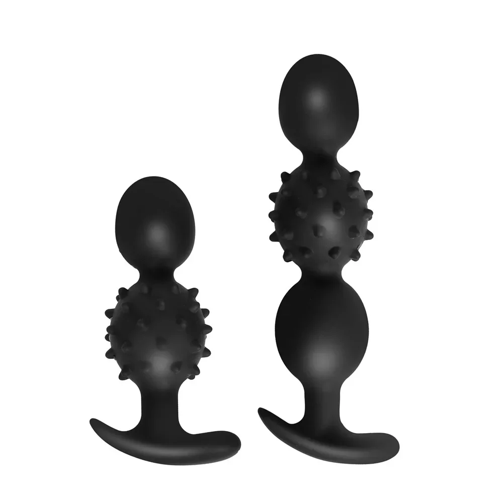 Big Silicone Anal Beads Butt Plug Built in ball Prostate Massage Masturbation Sex Toys for Women Men Gay Couples Adult Games