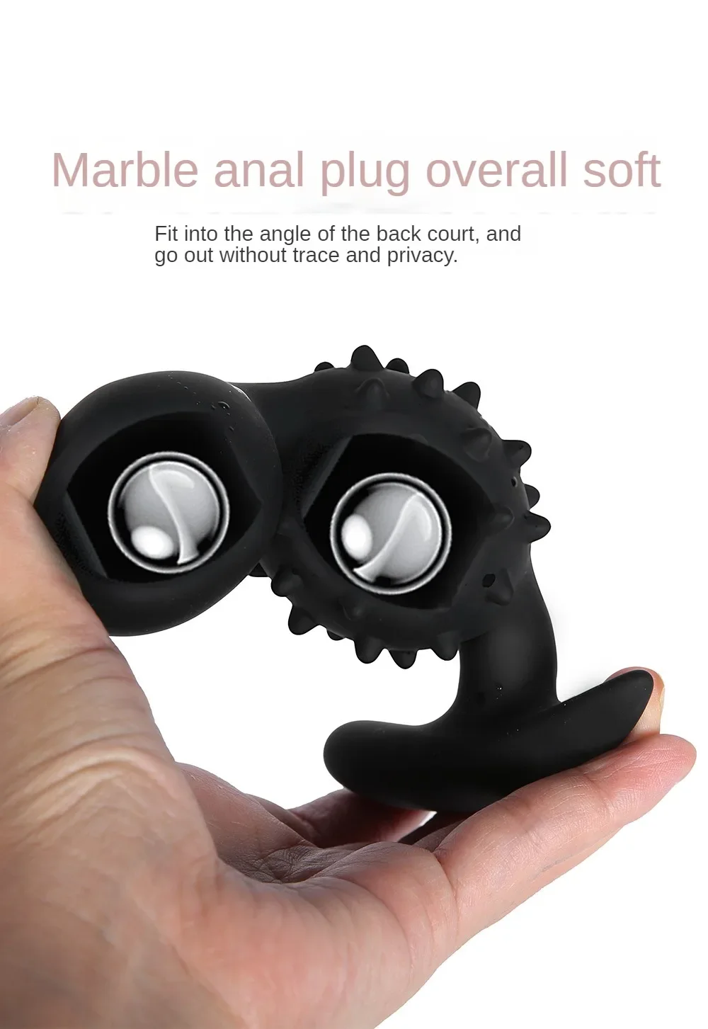 Big Silicone Anal Beads Butt Plug Built in ball Prostate Massage Masturbation Sex Toys for Women Men Gay Couples Adult Games