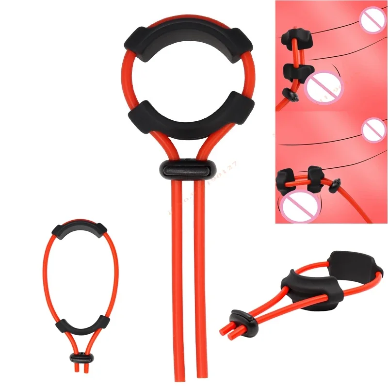 adjustable Penis Ring Reusable Silicone Semen Cock Ring Penis Enlargement Delayed Ejaculation Adult Game Sex Toys For Men Gay adjustable Penis Ring Reusable Silicone Semen Cock Ring Penis Enlargement Delayed Ejaculation Adult Game Sex Toys For Men Gay