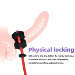 Alternative view of Anel Peniano Ajustável Bloqueio de Ejaculação Delay Penis Ring