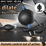 Plug Anal Inflável Choque Elétrico com Controle Remoto