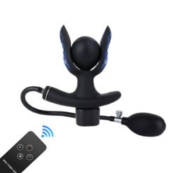 Plug Anal Inflável Silicone Choque Elétrico com Controle remoto