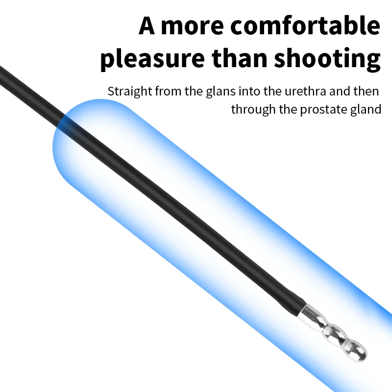 Vara Estimulador Uretral Masturbador Choque Elétrico - Imagem 2