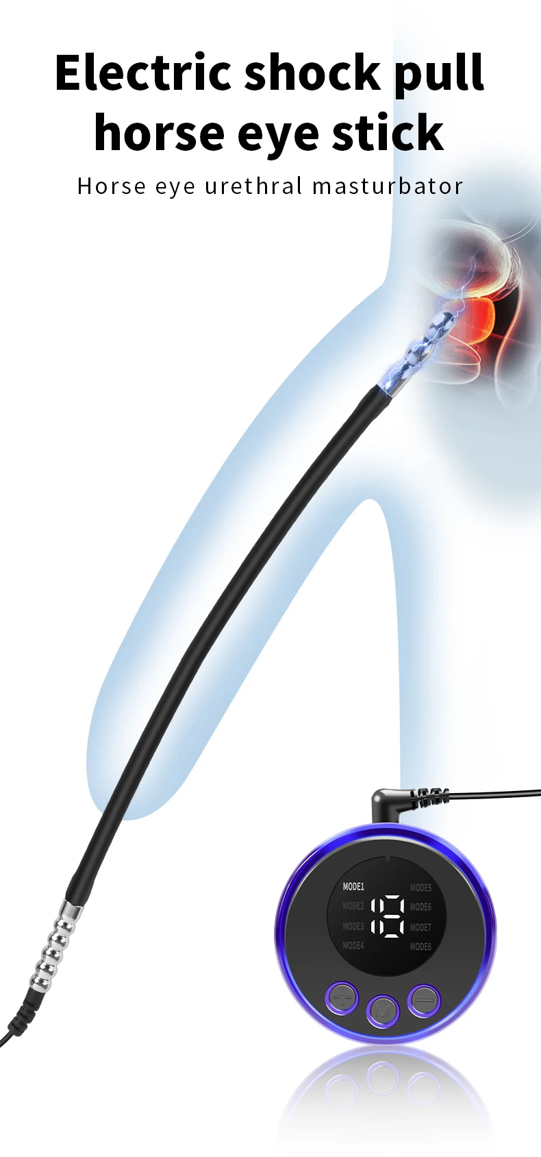 Electric Shock Horse Eye Stick Urethral Sound Dilator Sex Toys Urethral Plug Stimulation Masturbation Rod Penis Plug Electric Shock Horse Eye Stick Urethral Sound Dilator Sex Toys Urethral Plug Stimulation Masturbation Rod Penis Plug