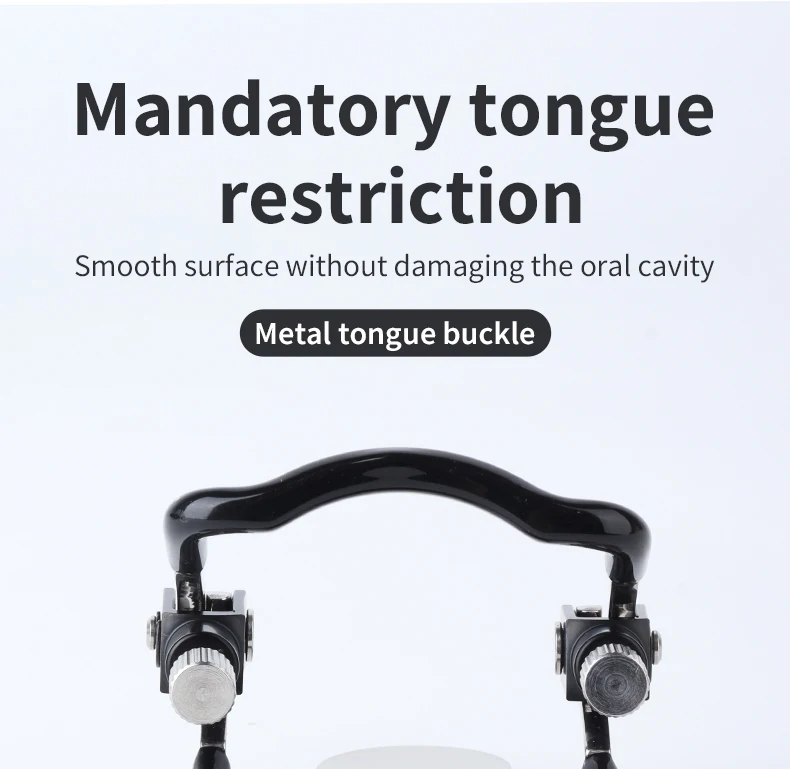 Mouth Plug Adjustable Metal BDSM Gag Mouth Restraint with Tongue Press Open Mouth Gag Fetish Ball Gag Adult Mouth Sex Toy Mouth Plug Adjustable Metal BDSM Gag Mouth Restraint with Tongue Press Open Mouth Gag Fetish Ball Gag Adult Mouth Sex Toy