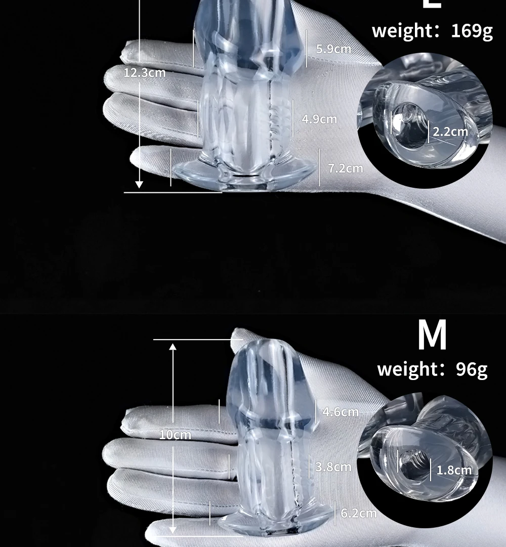 Hollow Anal Butt Plug Tunnel Anal Trainer Stimulation Vagina Anus Dilator Enema Butt Plug BDSM Toys Sex Toys for Adult