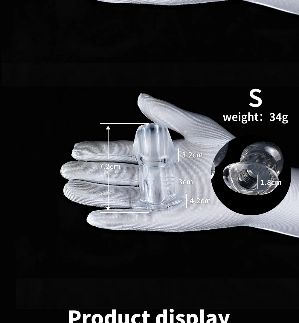 Hollow Anal Butt Plug Tunnel Anal Trainer Stimulation Vagina Anus Dilator Enema Butt Plug BDSM Toys Sex Toys for Adult