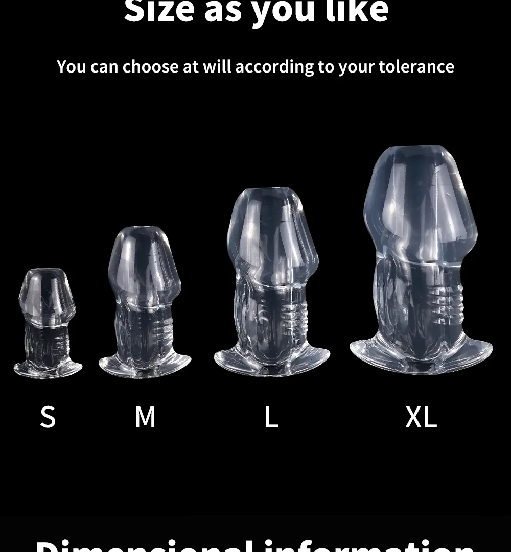 Hollow Anal Butt Plug Tunnel Anal Trainer Stimulation Vagina Anus Dilator Enema Butt Plug BDSM Toys Sex Toys for Adult