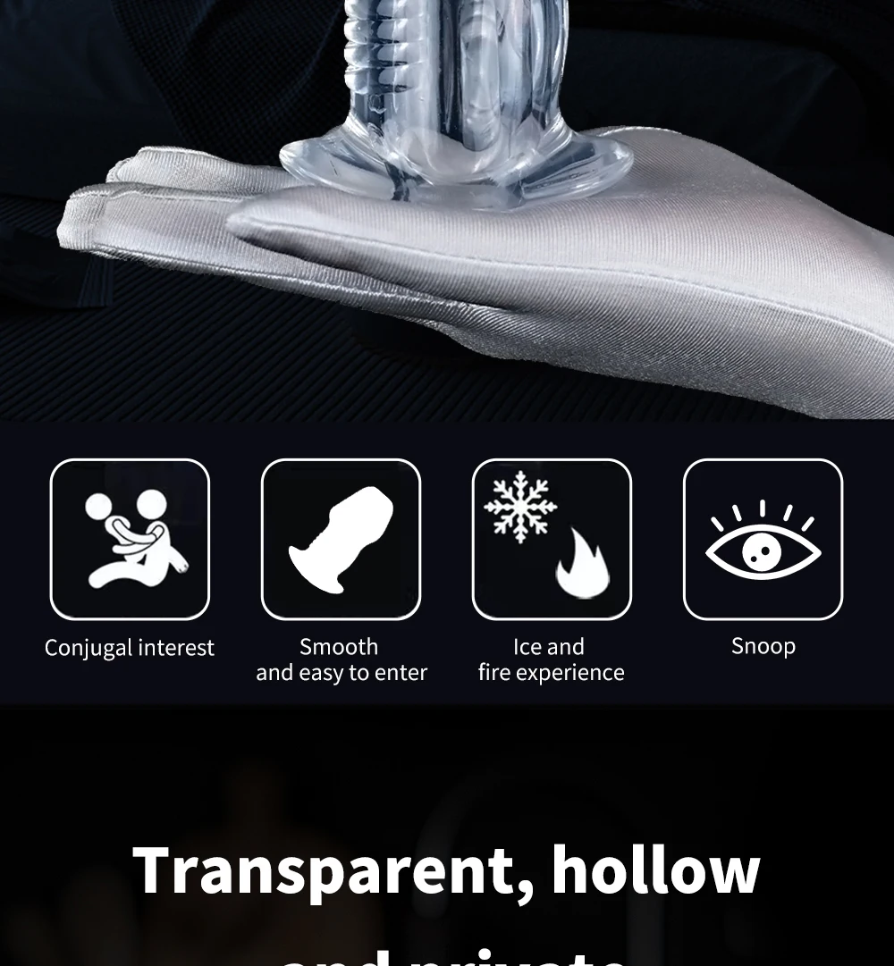 Hollow Anal Butt Plug Tunnel Anal Trainer Stimulation Vagina Anus Dilator Enema Butt Plug BDSM Toys Sex Toys for Adult