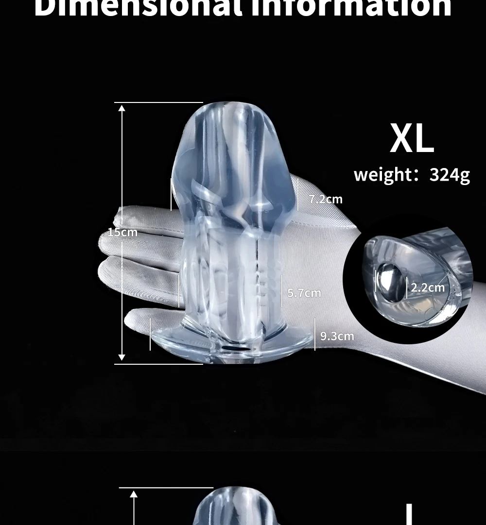 Hollow Anal Butt Plug Tunnel Anal Trainer Stimulation Vagina Anus Dilator Enema Butt Plug BDSM Toys Sex Toys for Adult