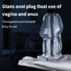 Plug Anal Oco Hollow Pênis Glans Shape Butt Plug