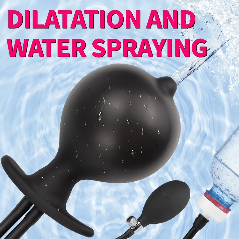 Water Squirt Inflatable Anal Plug Expander Enema Training Butt Plug Anus Dilator Ass Douche Bdsm Sex Toy for Men Gay Water Squirt Inflatable Anal Plug Expander Enema Training Butt Plug Anus Dilator Ass Douche Bdsm Sex Toy for Men Gay