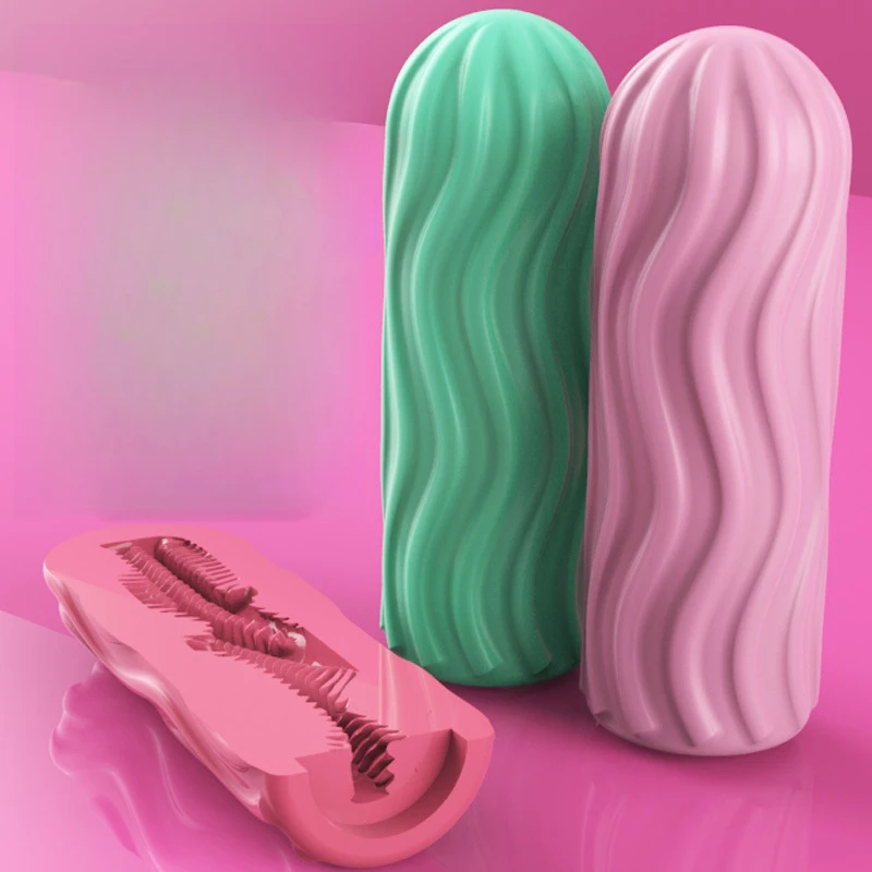 Portable Airplane Cup Male Manual Silicone Masturbator Jerk Cup Penis Stamina Exerciser Delay Ejaculation Adults Erotic Products