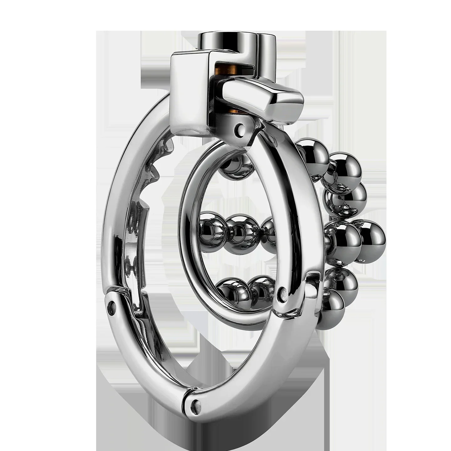 New Men's Metal Chastity Cage with Steel Ball Adjustable Locking Ring Breathable Abstinence Cock Cage SM Gay Sex Toy for Men 정조대
