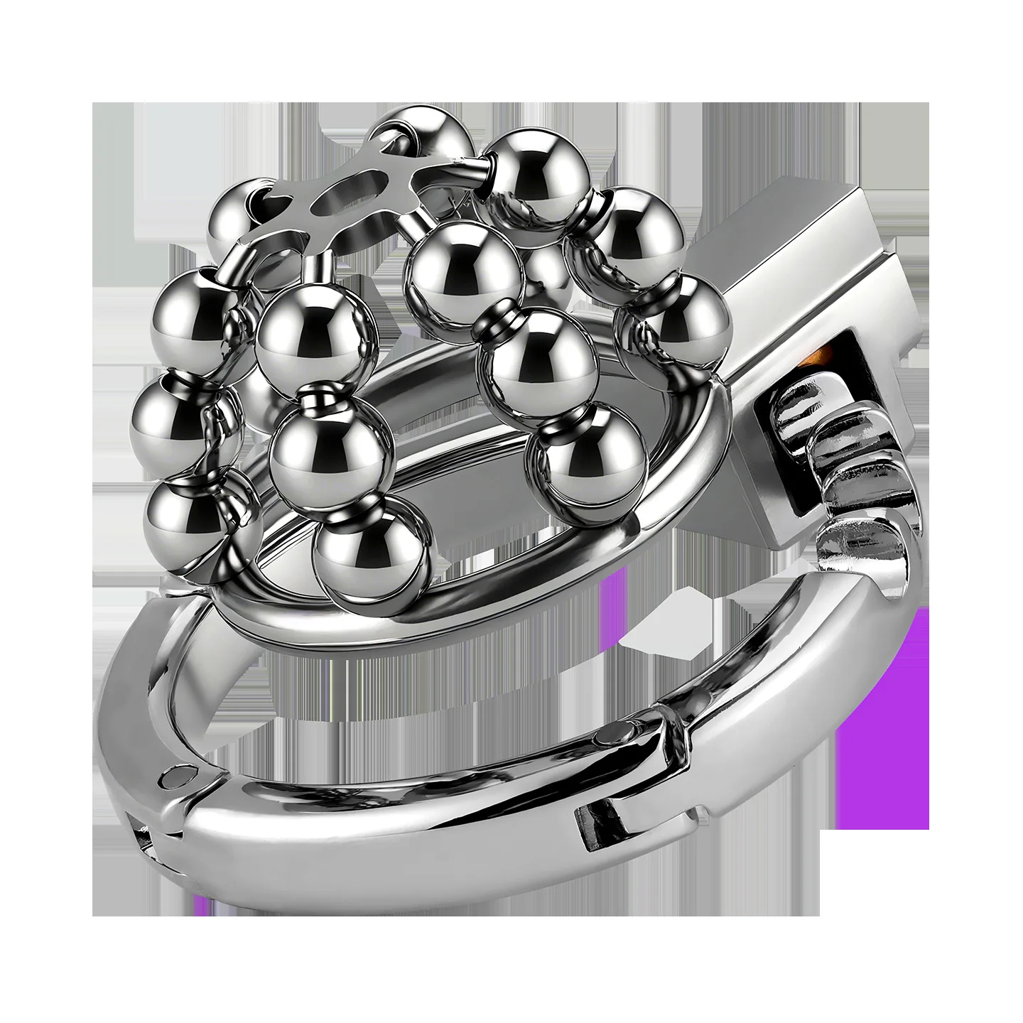 New Men's Metal Chastity Cage with Steel Ball Adjustable Locking Ring Breathable Abstinence Cock Cage SM Gay Sex Toy for Men 정조대