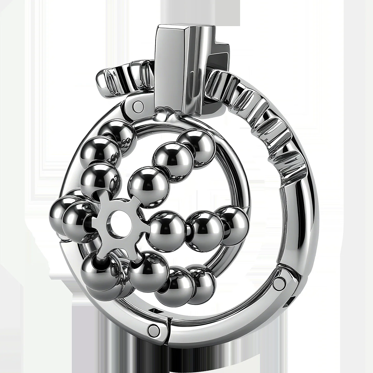 New Men's Metal Chastity Cage with Steel Ball Adjustable Locking Ring Breathable Abstinence Cock Cage SM Gay Sex Toy for Men 정조대