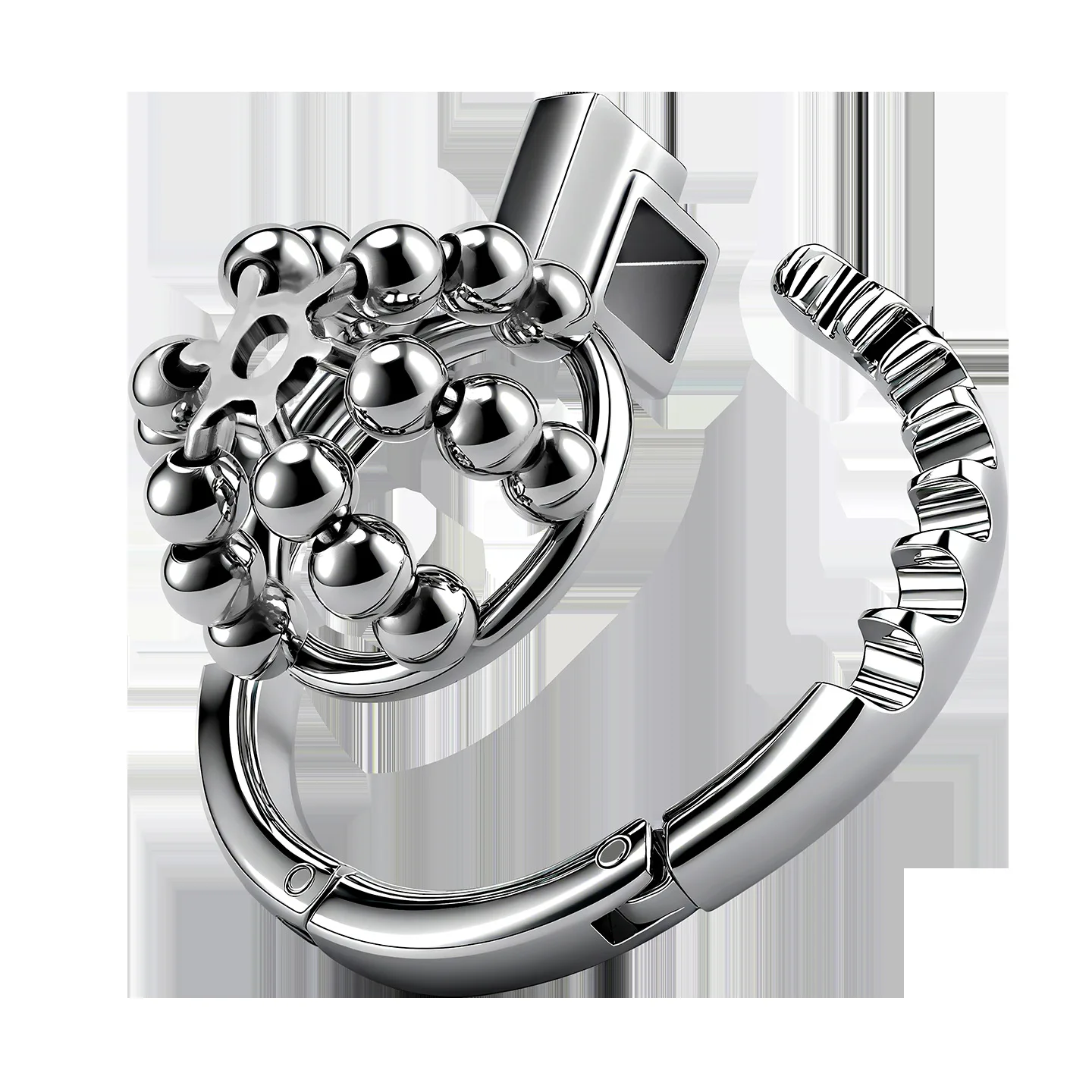 New Men's Metal Chastity Cage with Steel Ball Adjustable Locking Ring Breathable Abstinence Cock Cage SM Gay Sex Toy for Men 정조대