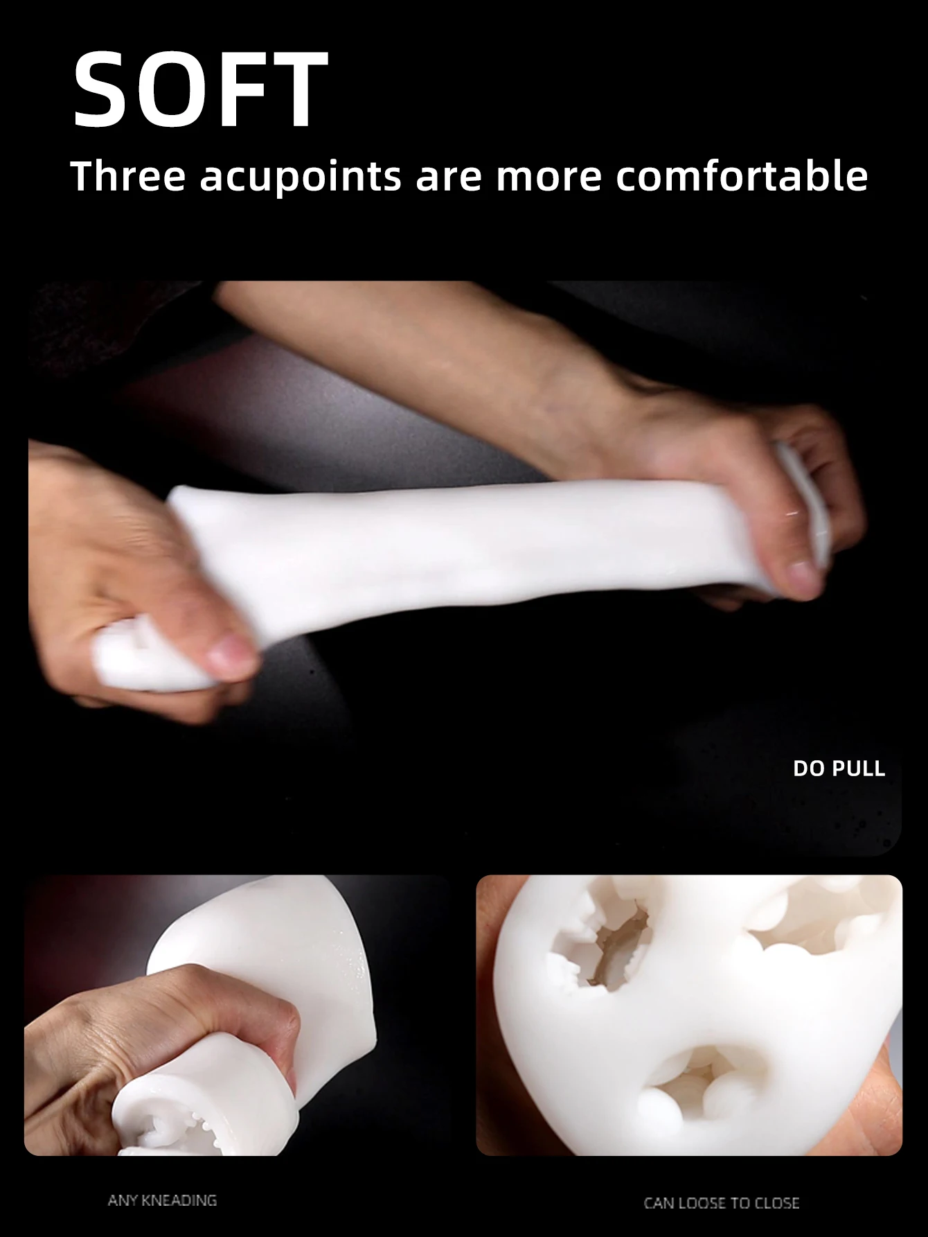 Male Masturbation Sex Toy Delay Trainer TPE Soft Rubber Three Channel Vaginal Penis Massage Airplane Cup Adult Products massage