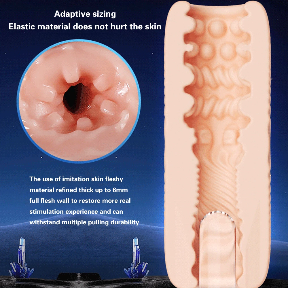Masturbation Cup Portable Penis Massage Men Soft Vagina Anal Masturbator Sex Product Portable Peni Trainer for Men Adult Product