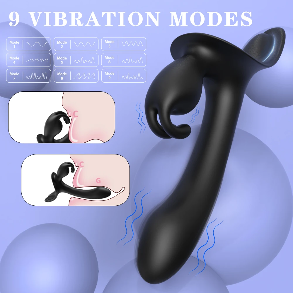 Redshark Strapless Dildos Wearable Vibrator with Remote Control 9 Vibration Modes for Couples Lesbian Sex Toys Adult Toys