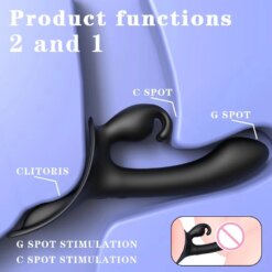 Alternative view of Redshark Vibrador 2 em 1 Inserção Ponto G Dildo Strapless Vibrator