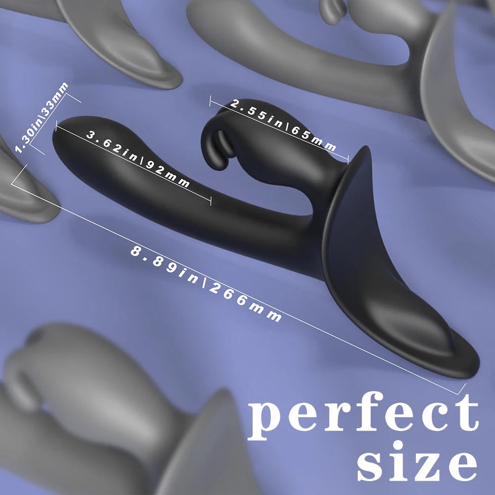 Redshark Strapless Dildos Wearable Vibrator with Remote Control 9 Vibration Modes for Couples Lesbian Sex Toys Adult Toys