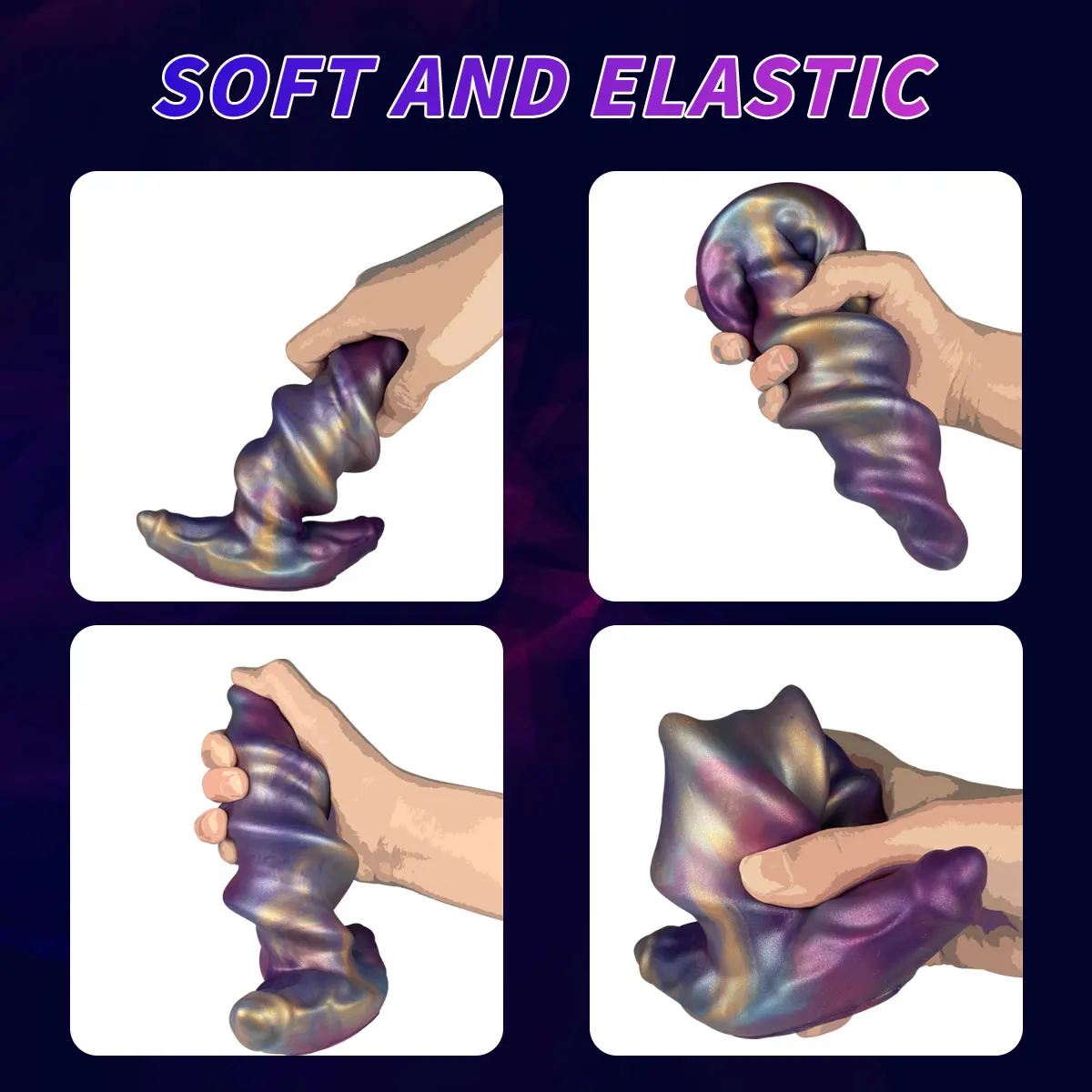 Silicone Screw Anal Plug Soft Butt Plug for Prostate Massage Big Dilation Sex Toys for Women/Men/Gay Adult Product Wearable Dick