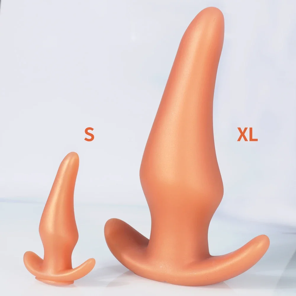 Wearable Anti Drop Soft Anal Plugs Prostate Massage Liquid Silicone Huge Butt Plug Anal Training Comfortable To Wear Butt Plug