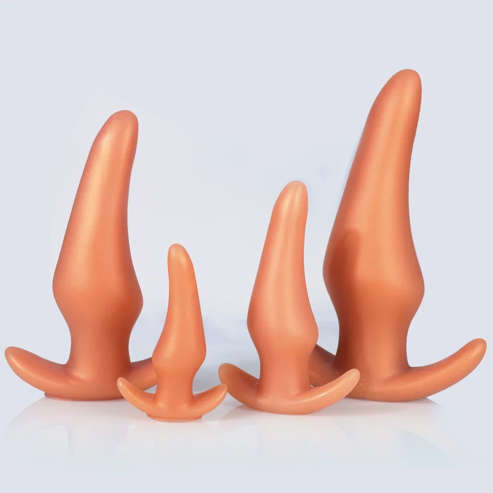 Wearable Anti Drop Soft Anal Plugs Prostate Massage Liquid Silicone Huge Butt Plug Anal Training Comfortable To Wear Butt Plug