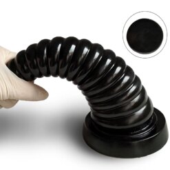 Alternative view of Plug Anal Grande Escalonado em Silicone com textura