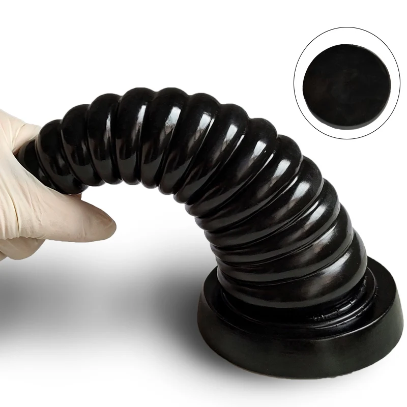 Plug Anal Grande Escalonado em Silicone com textura - Imagem 2
