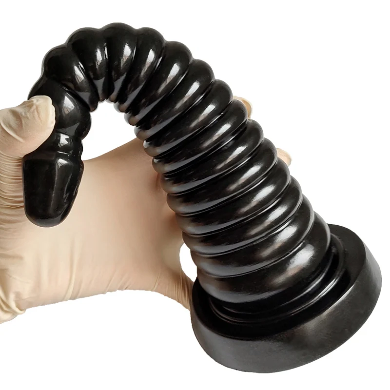 Plug Anal Grande Escalonado em Silicone com textura - Imagem 3