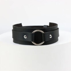 Alternative view of Coleira Couro BDSM Restrição SM PU Leather Chocker