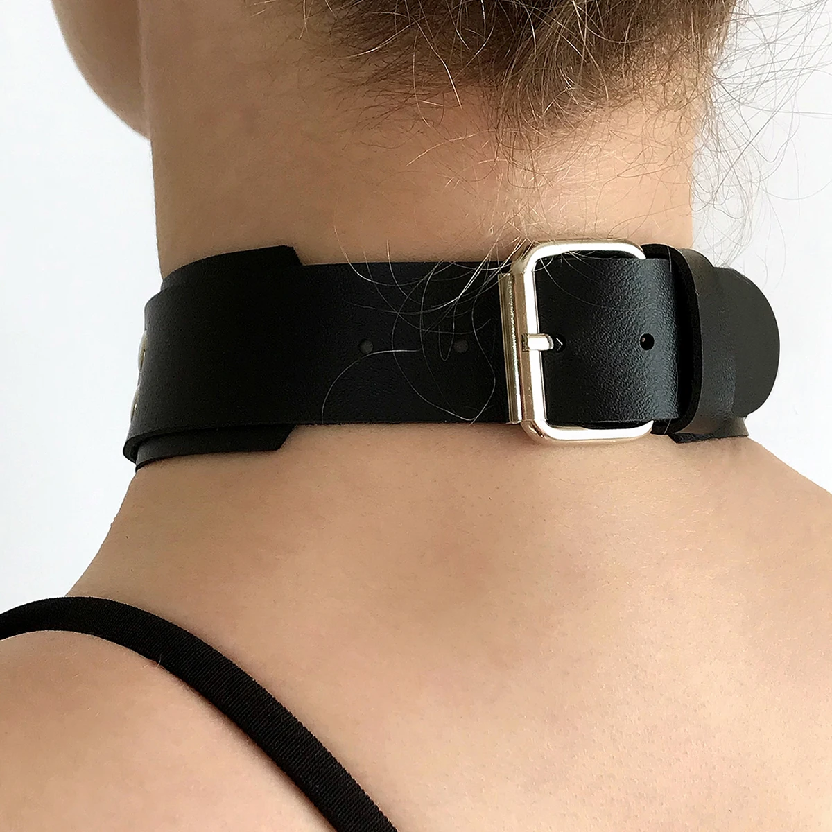 Women's Body Belly Band Neck Drawstring Collar Fetish Couple Game Role Play Props