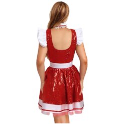 Alternative view of Fantasia Halloween Empregada Lolita Brilhante Maid Glittery Cosplay Dress